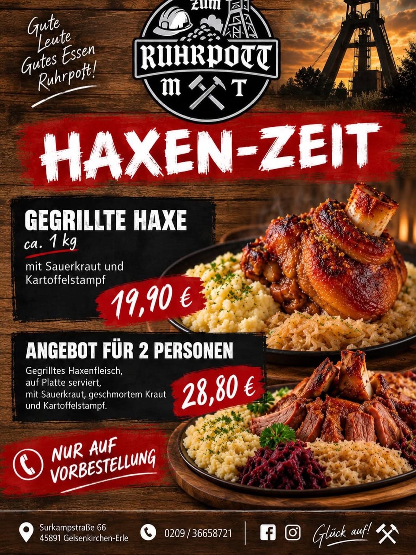 Flyer: Haxen-Zeit — nur auf Vorbestellung